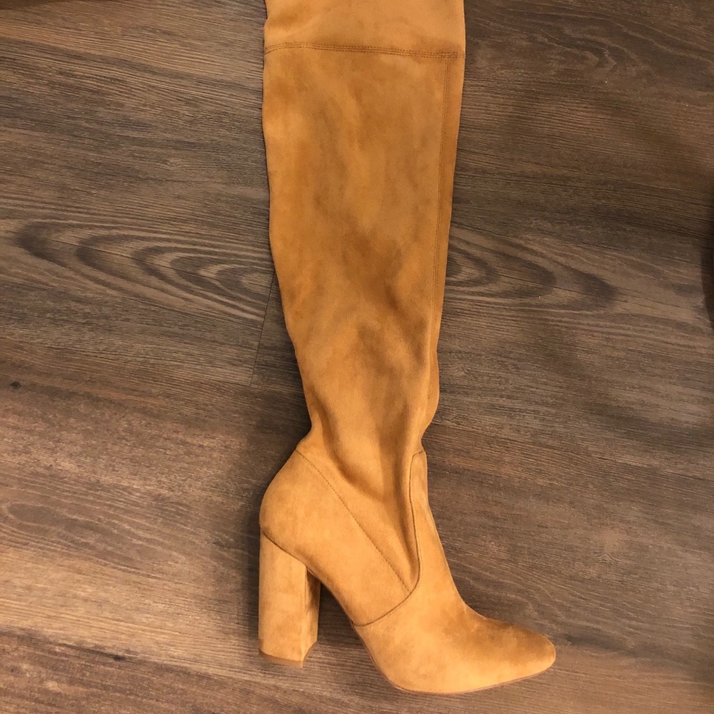 Aldo camel over the knee boots